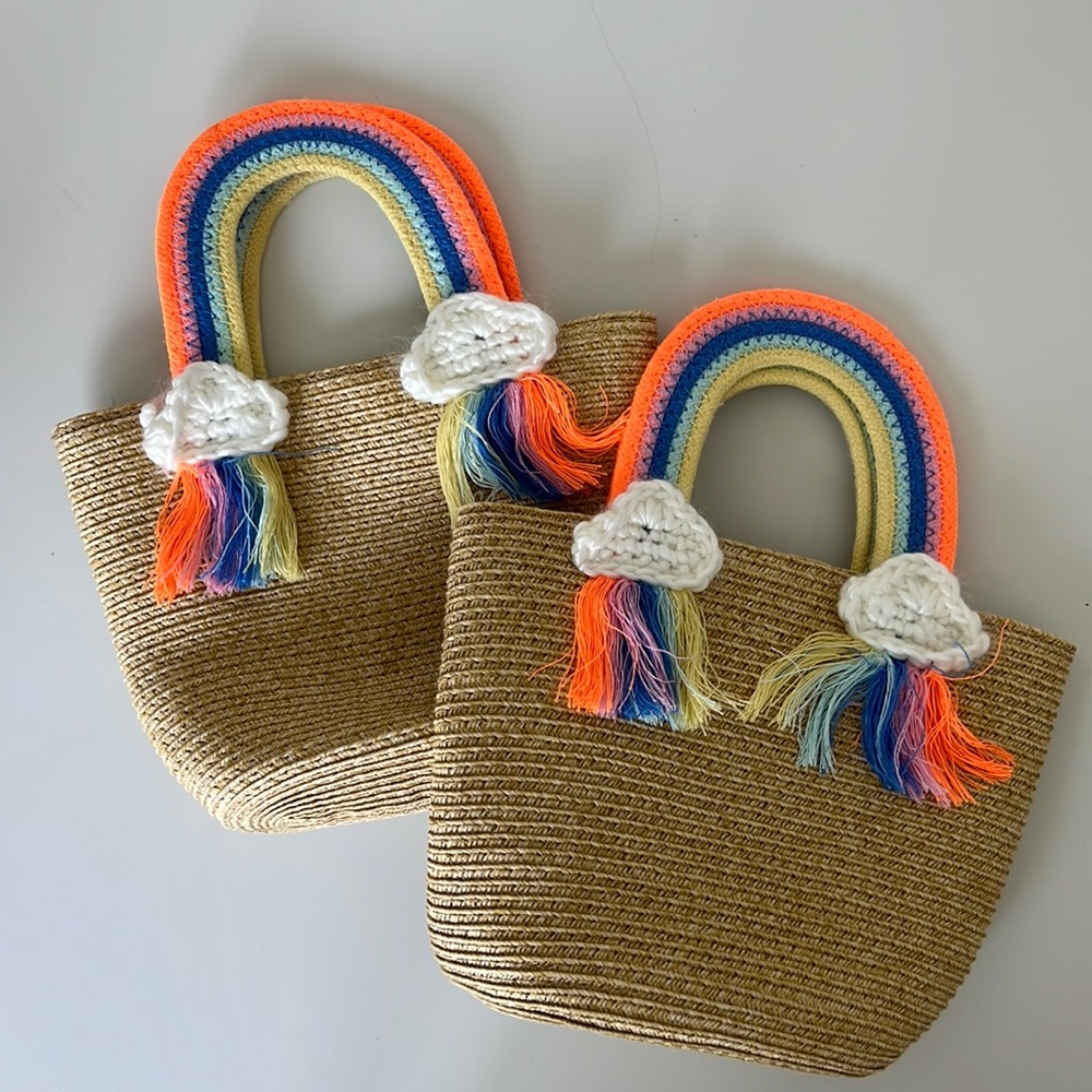 Two rainbow bags